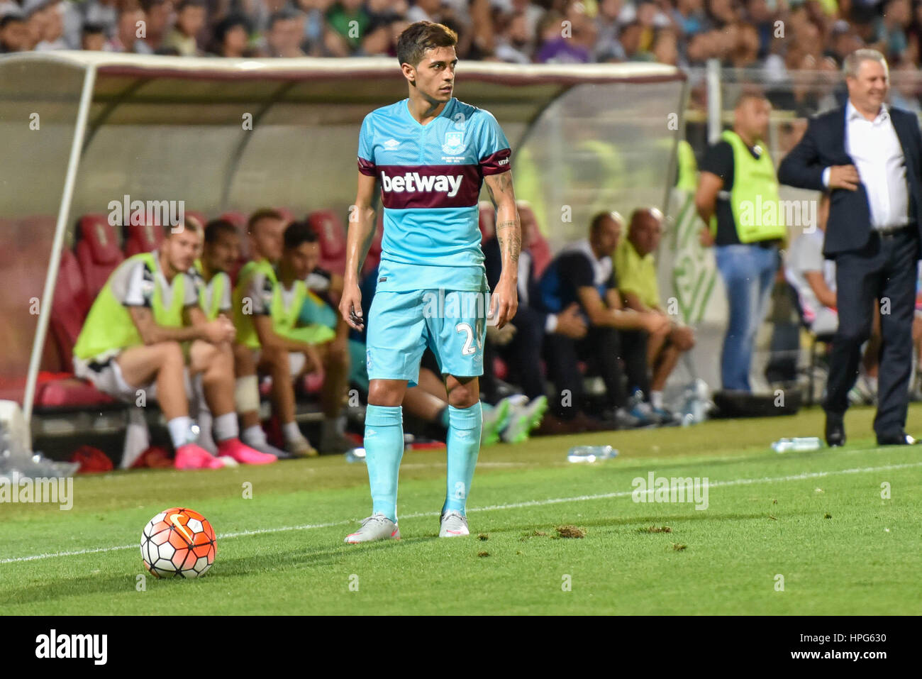 Manuel Lanzini 28 Of West Ham United Uefa Europa League 3rd Stock Photo Alamy
