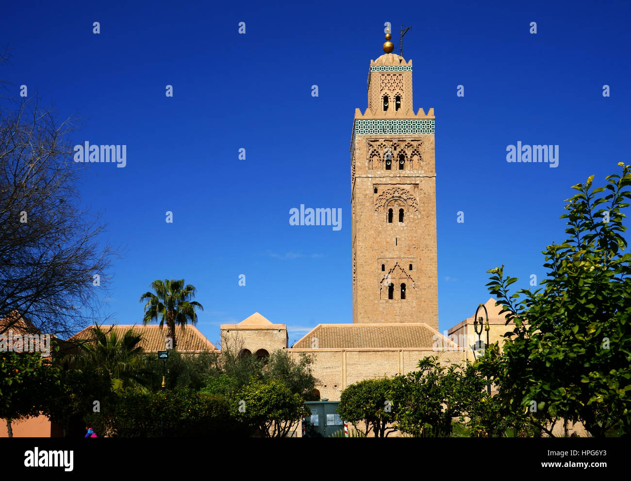 Koutubia mosque and minarett, Marrakesh, Marocco Stock Photo