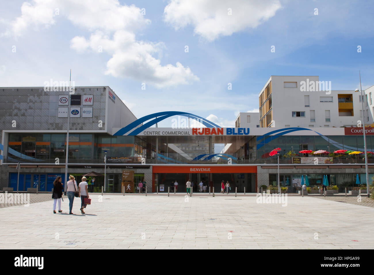 France, Western France, Saint-Nazaire, Ruban Bleu mall Stock Photo - Alamy