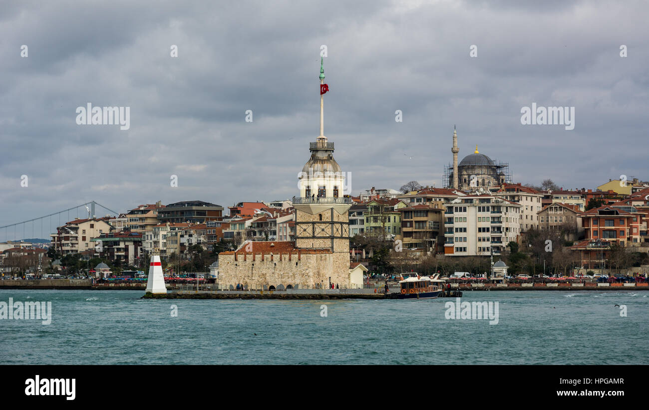 Maiden's tower Istanbul Stock Photo