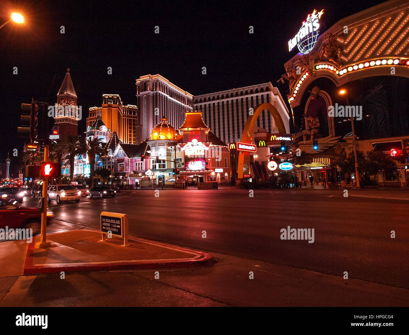 Las Vegas, USA - 15 July 2013: Walking in Las Vegas. City streets. Commercial and private buildings. Street life. Stock Photo