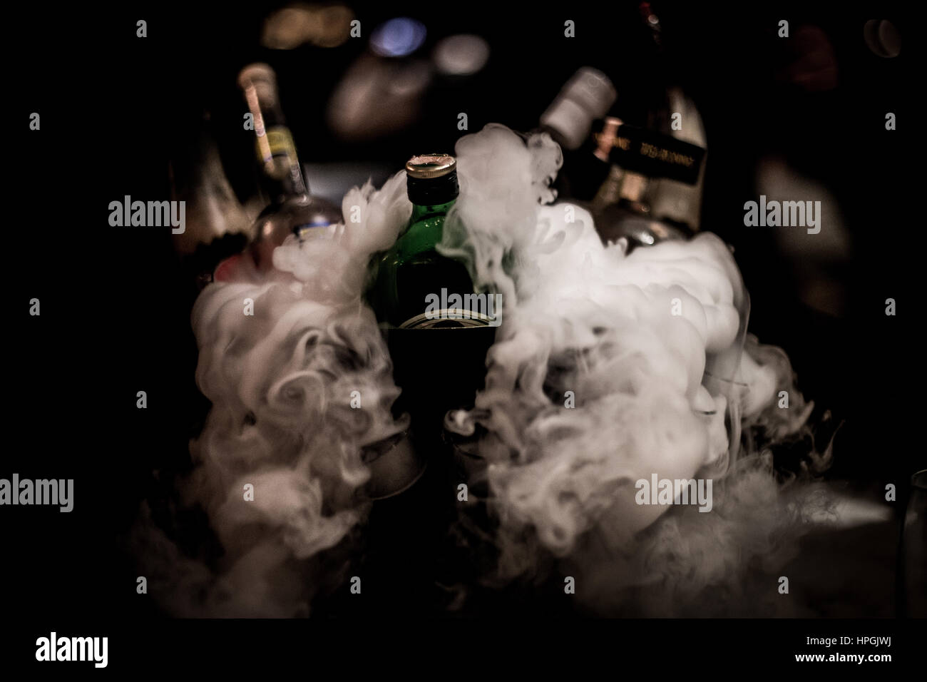 Misty Drinks Stock Photo
