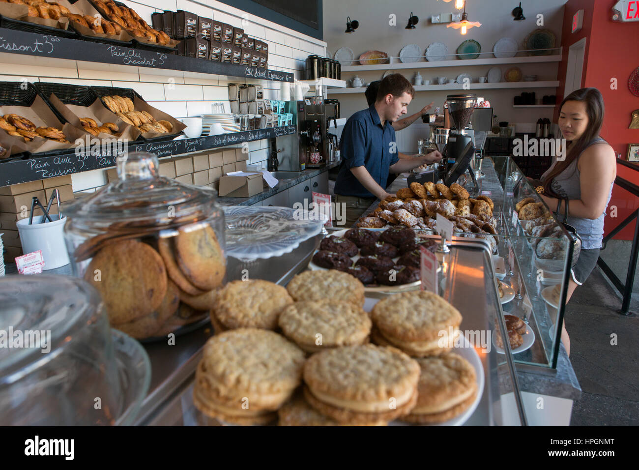 bakery and coffee place in vancouver Stock Photo Alamy