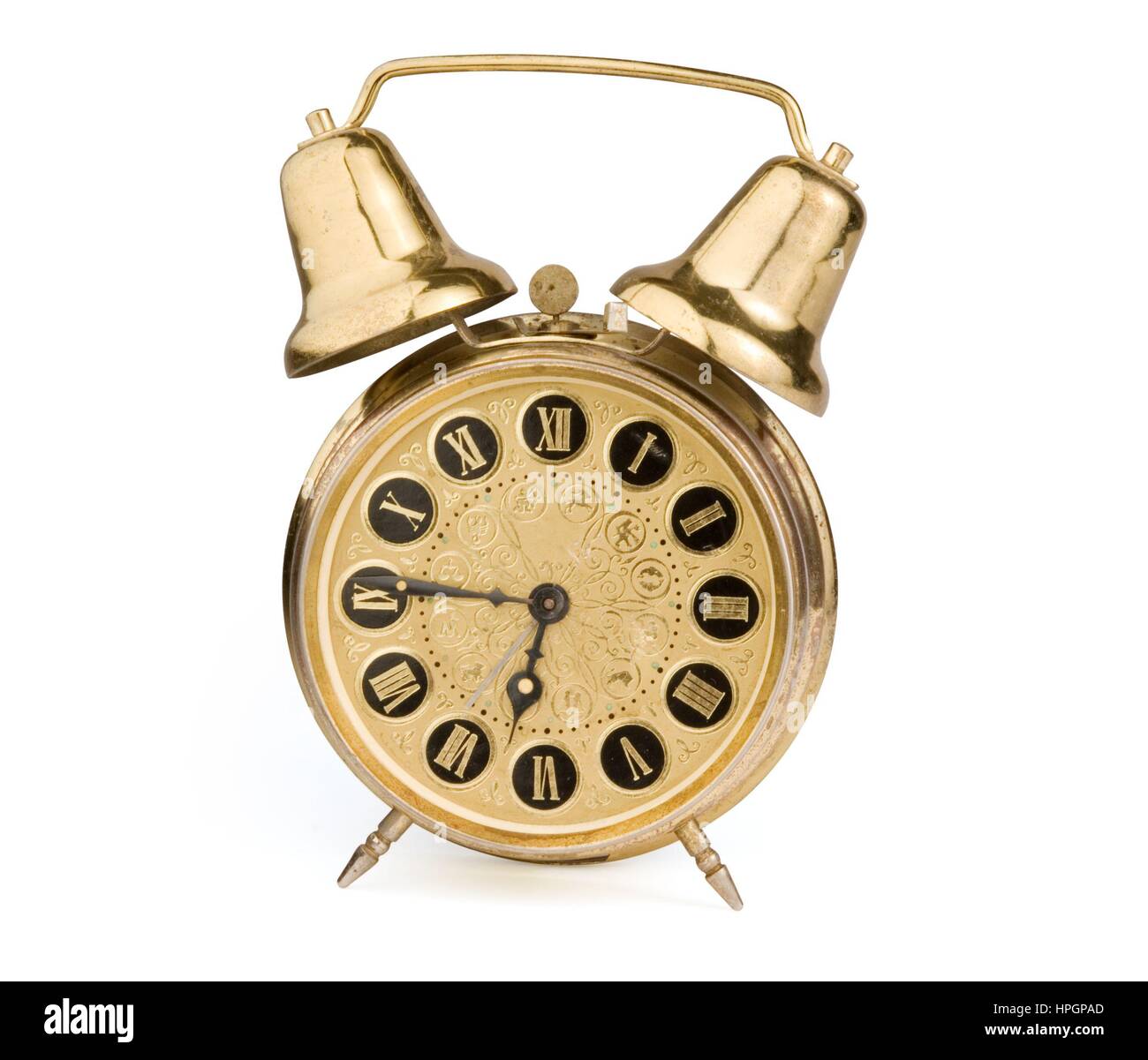 old alarm clock Stock Photo - Alamy