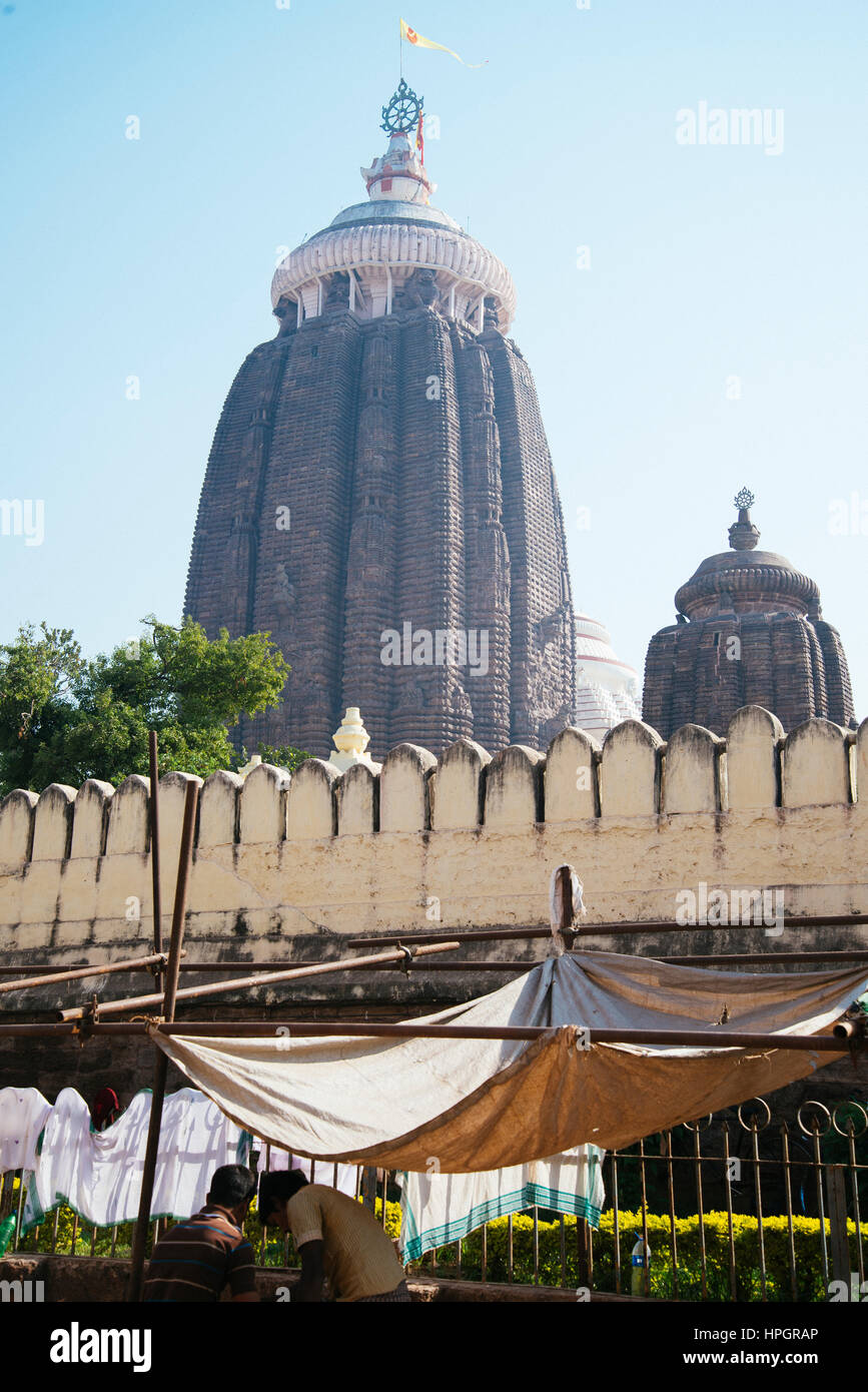 Jagannath Puri temple, Orissa, India. Stock Photo