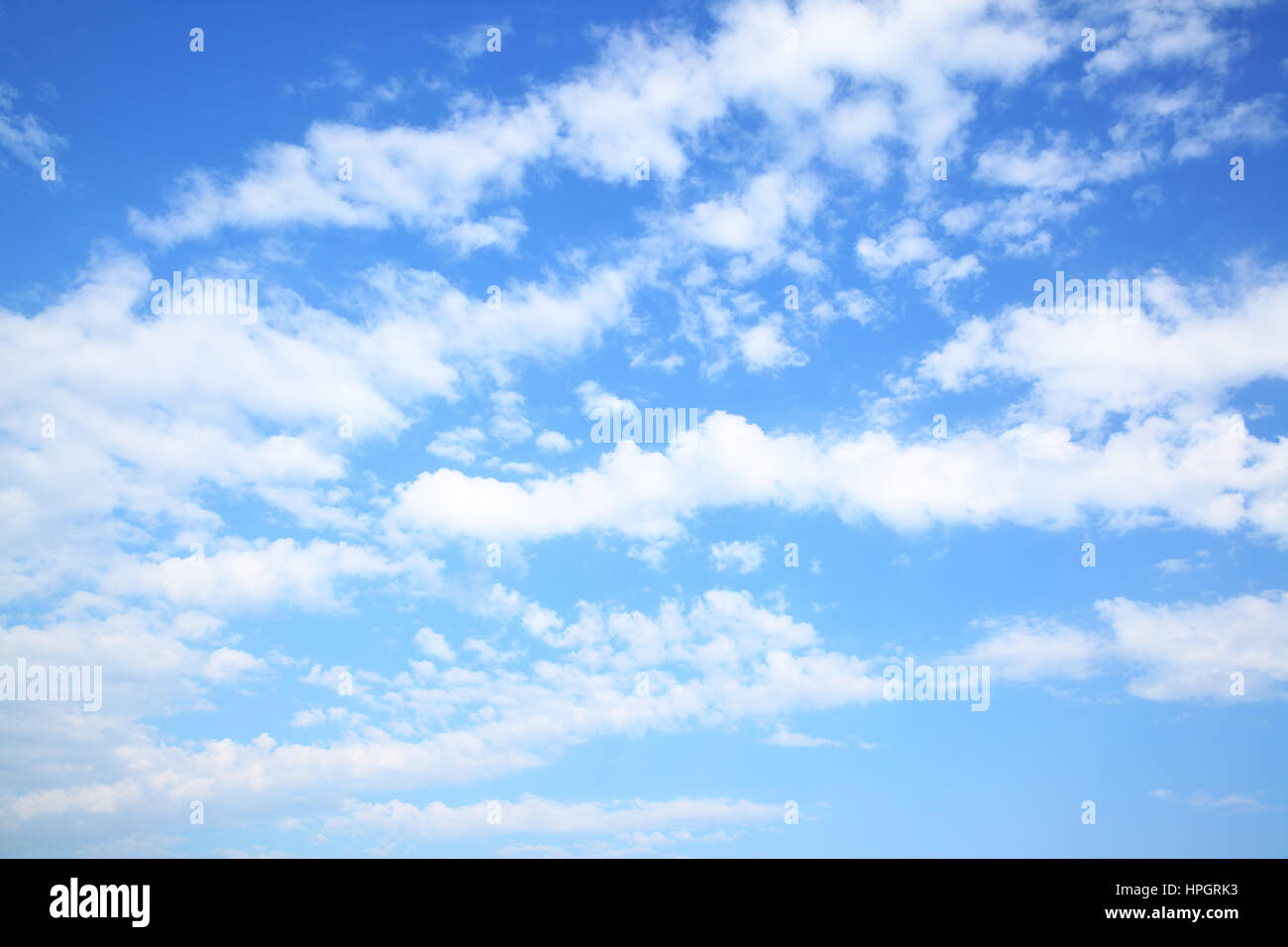 Summer blue sky with clouds Stock Photo