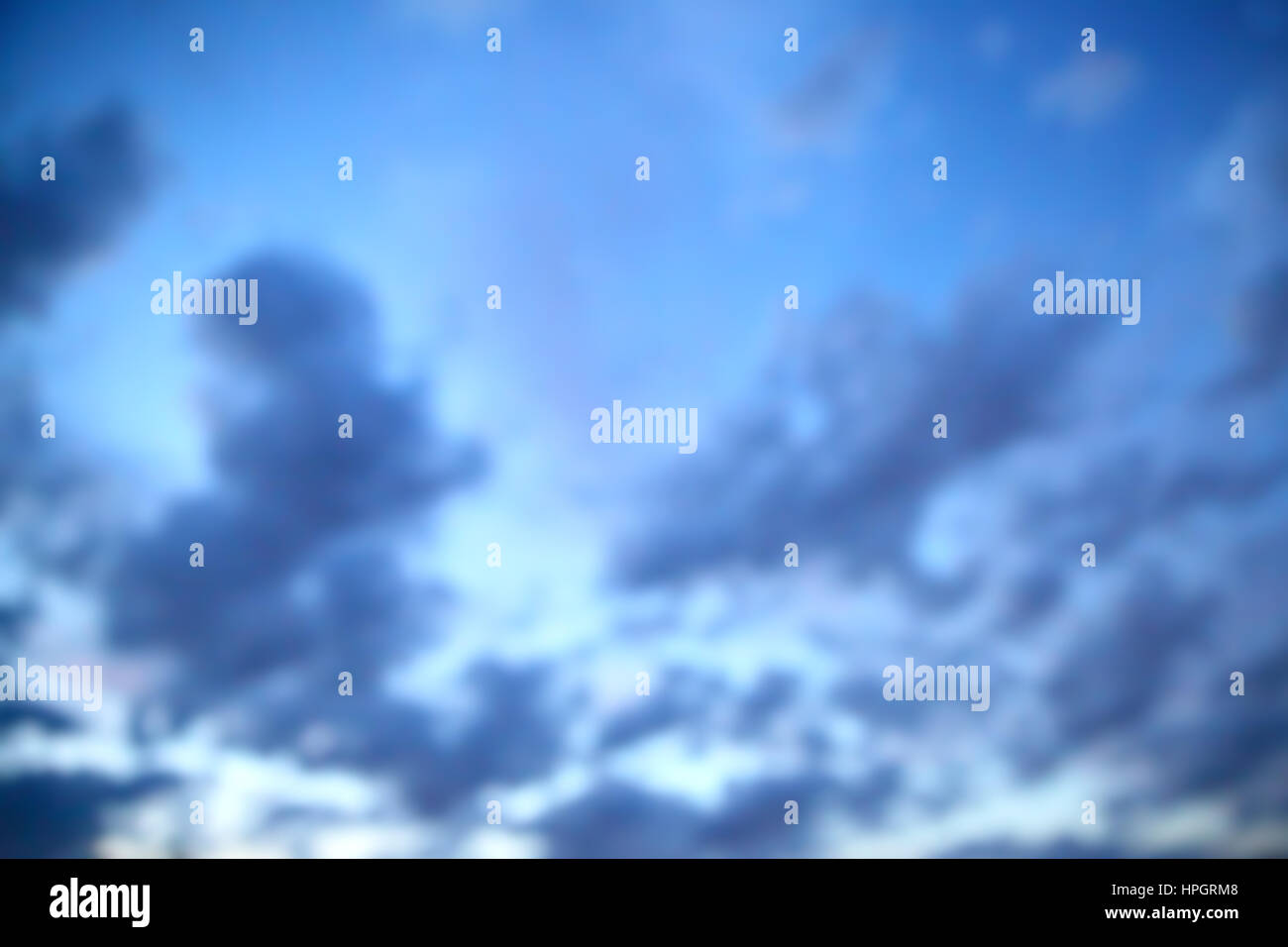 Twilight sky out of focus - defocused blurred background Stock Photo