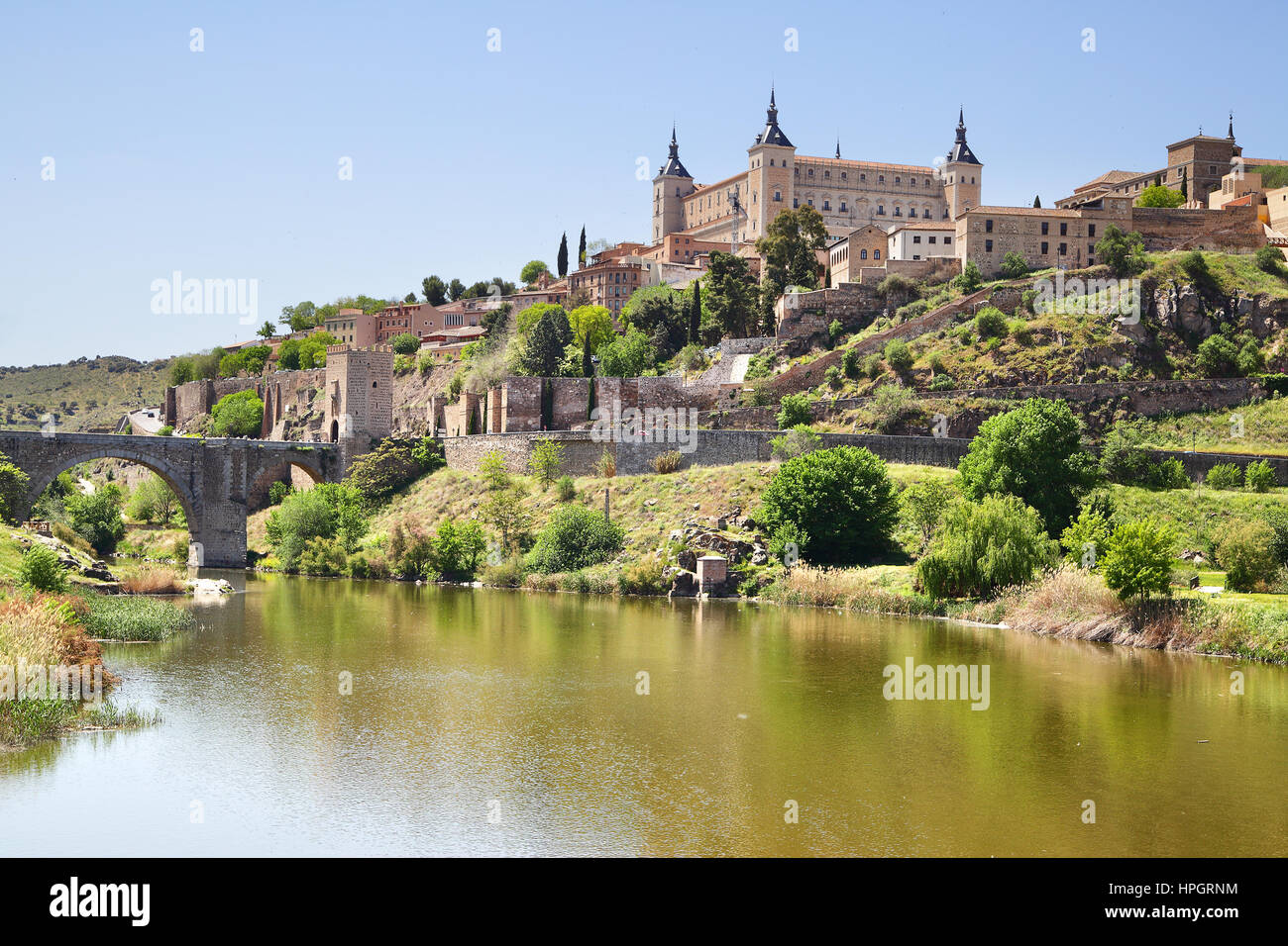 View of Toledo town in Spain Stock Photo