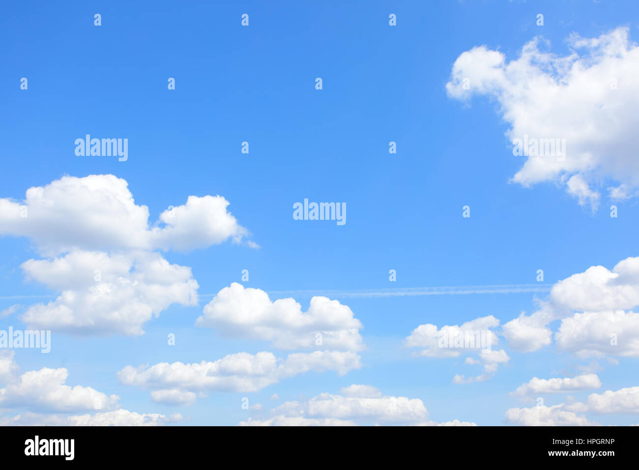 Blue sky with light cumulus clouds - may be used as background Stock ...