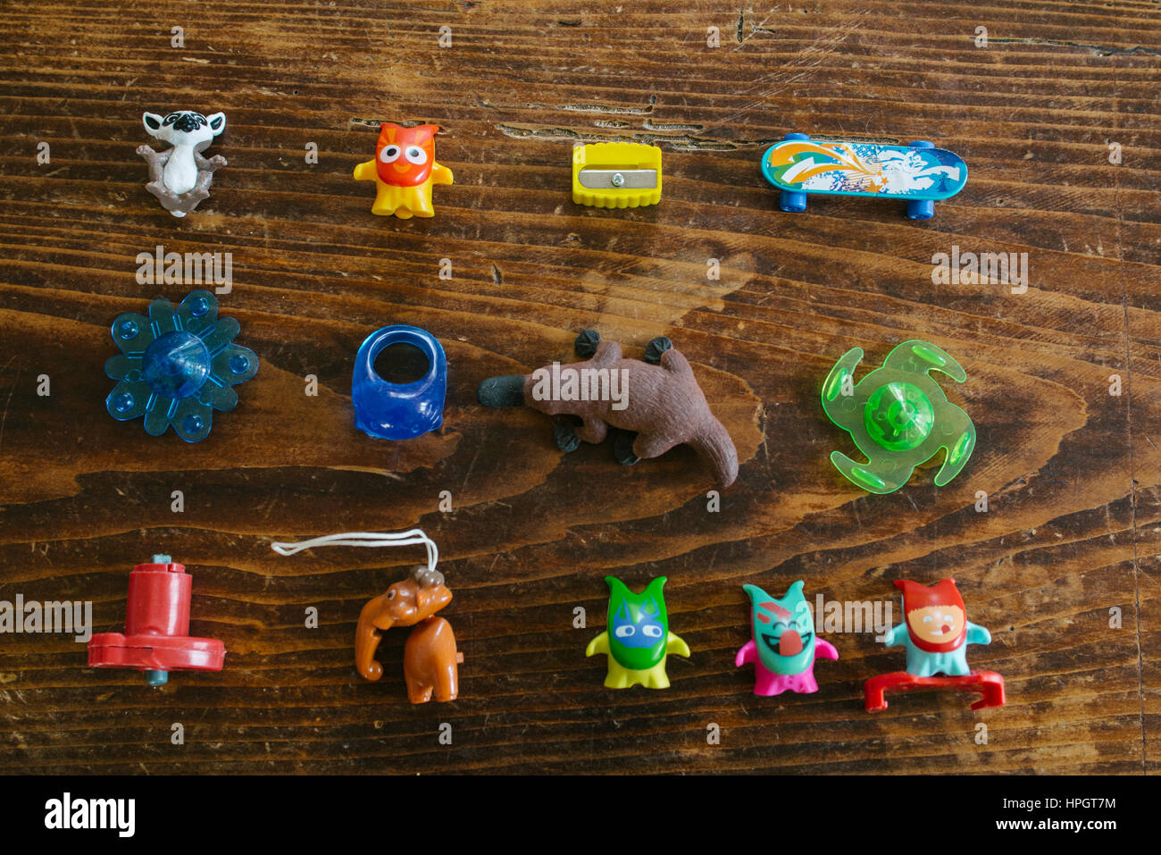 small toys plastic items Stock Photo - Alamy