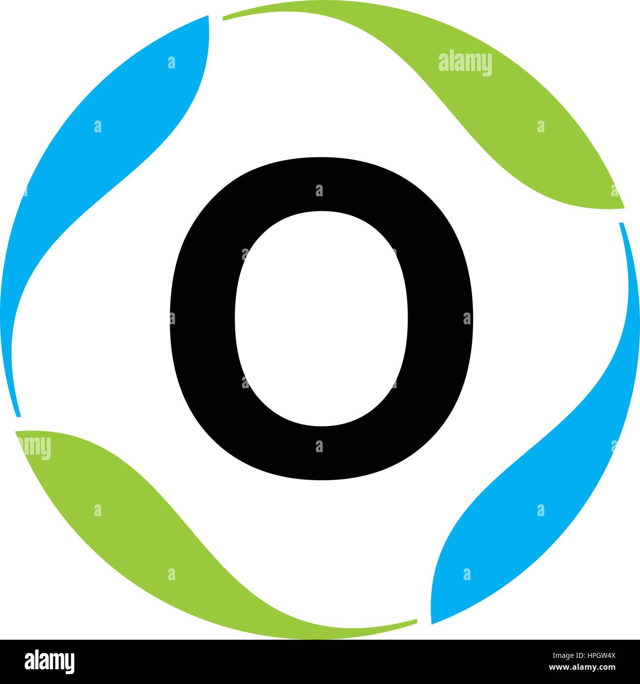 Green Project Solution Letter O Stock Vector Image Art Alamy