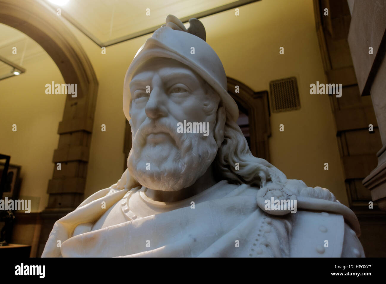 Kelvingrove Art Gallery and Museum Bust of William Wallace Stock Photo