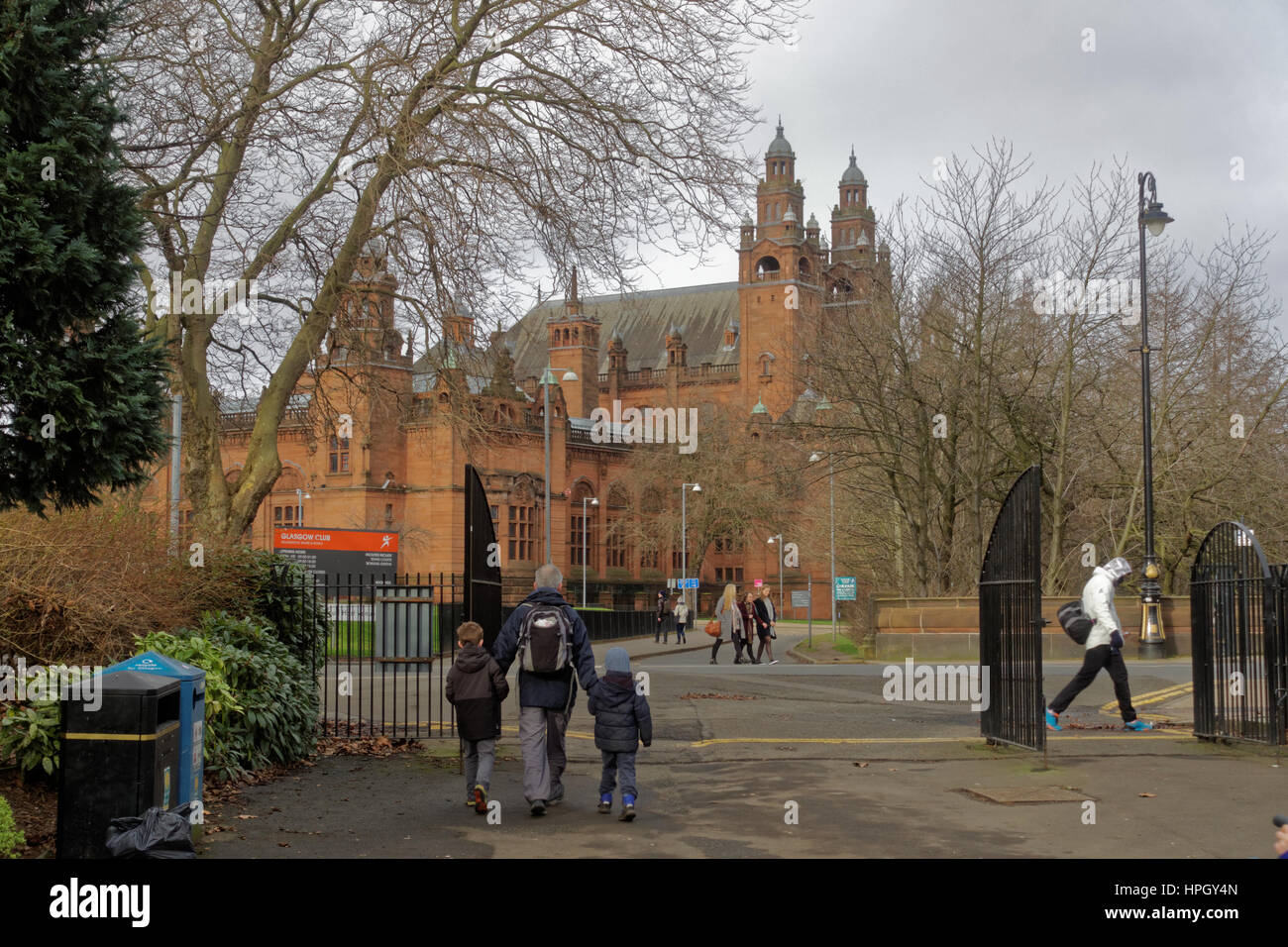 Kelvingrove Art Gallery and Museum viewed from the park Stock Photo