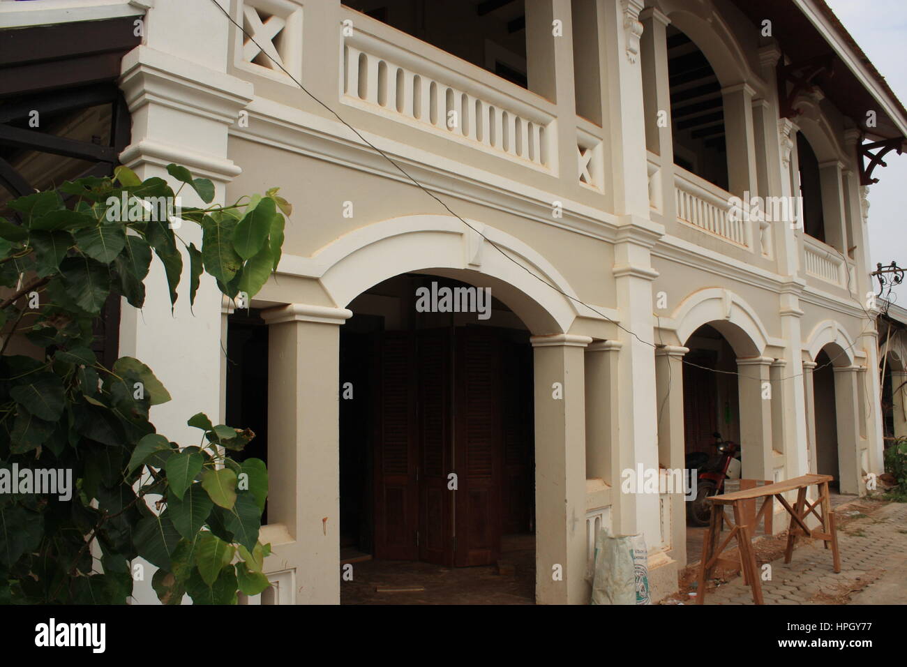 French Quarter, Savannakhet, Laos Stock Photo