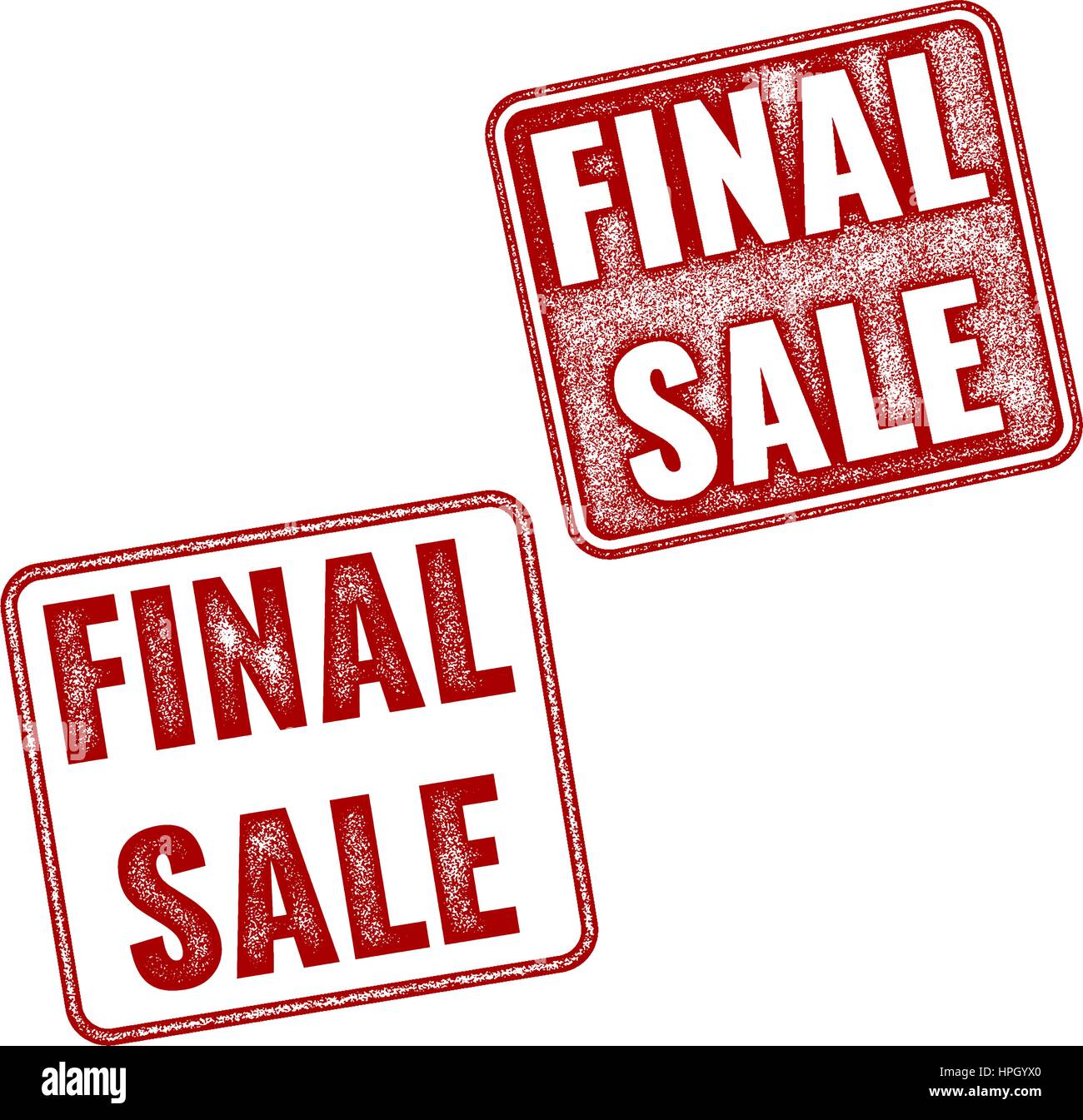 Realistic Final Sale grunge rubber stamp isolated on white background ...