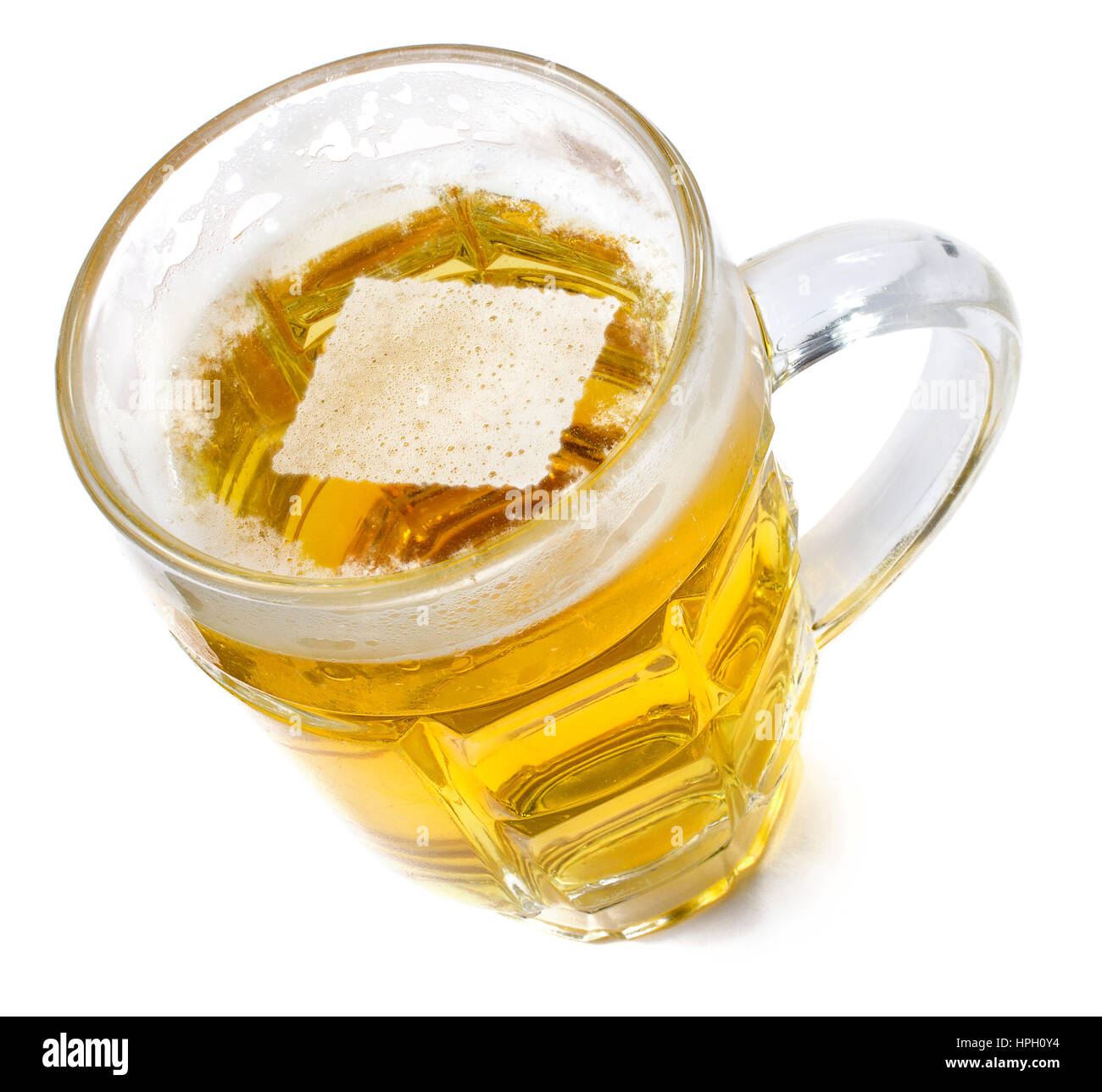 Beer head  in the shaped of Colorado and a beer.(series) Stock Photo