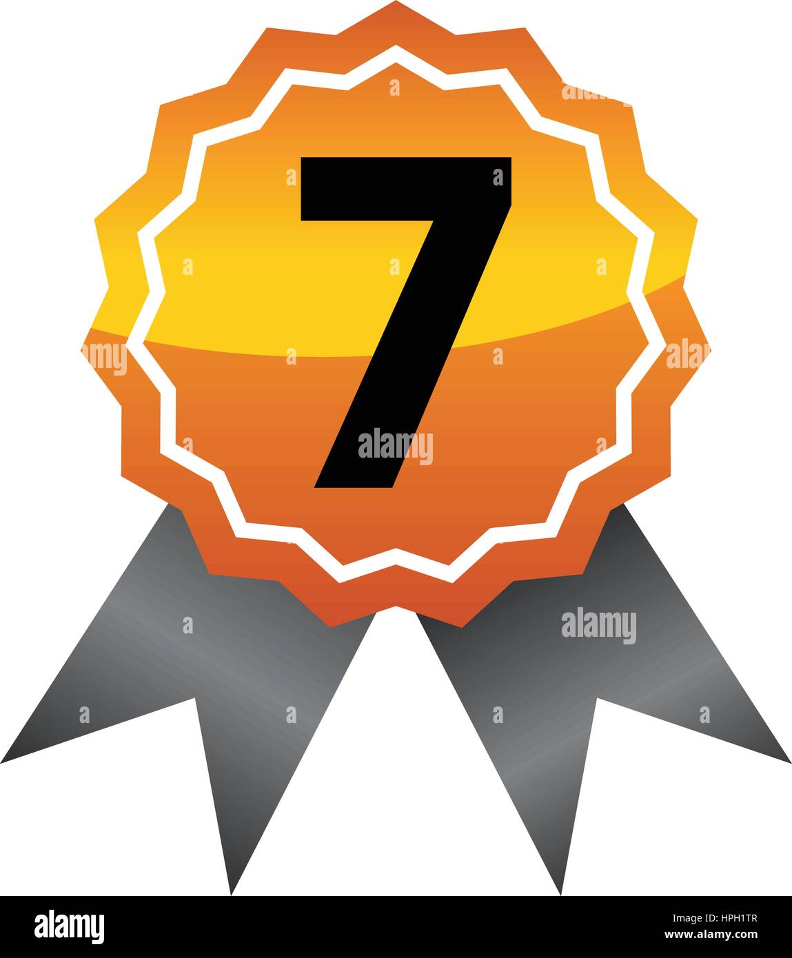 Emblem Best Quality Number 7 Stock Vector Image & Art - Alamy