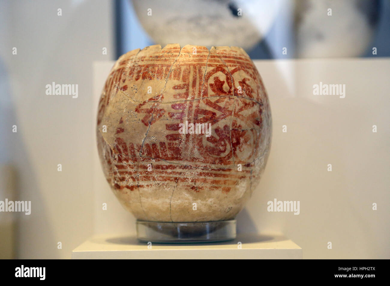 Punic culture. Egg from grave 609. 6th-5th century BC. Spain. National Archaeological Museum, Madrid. Spain. Stock Photo