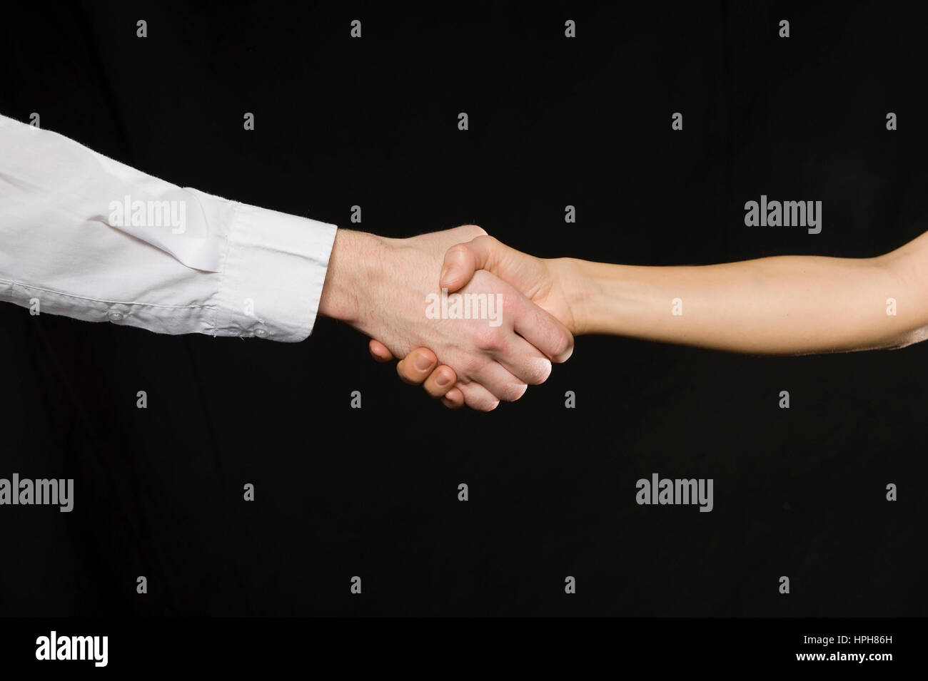 Handschlag - handshake, Model released Stock Photo