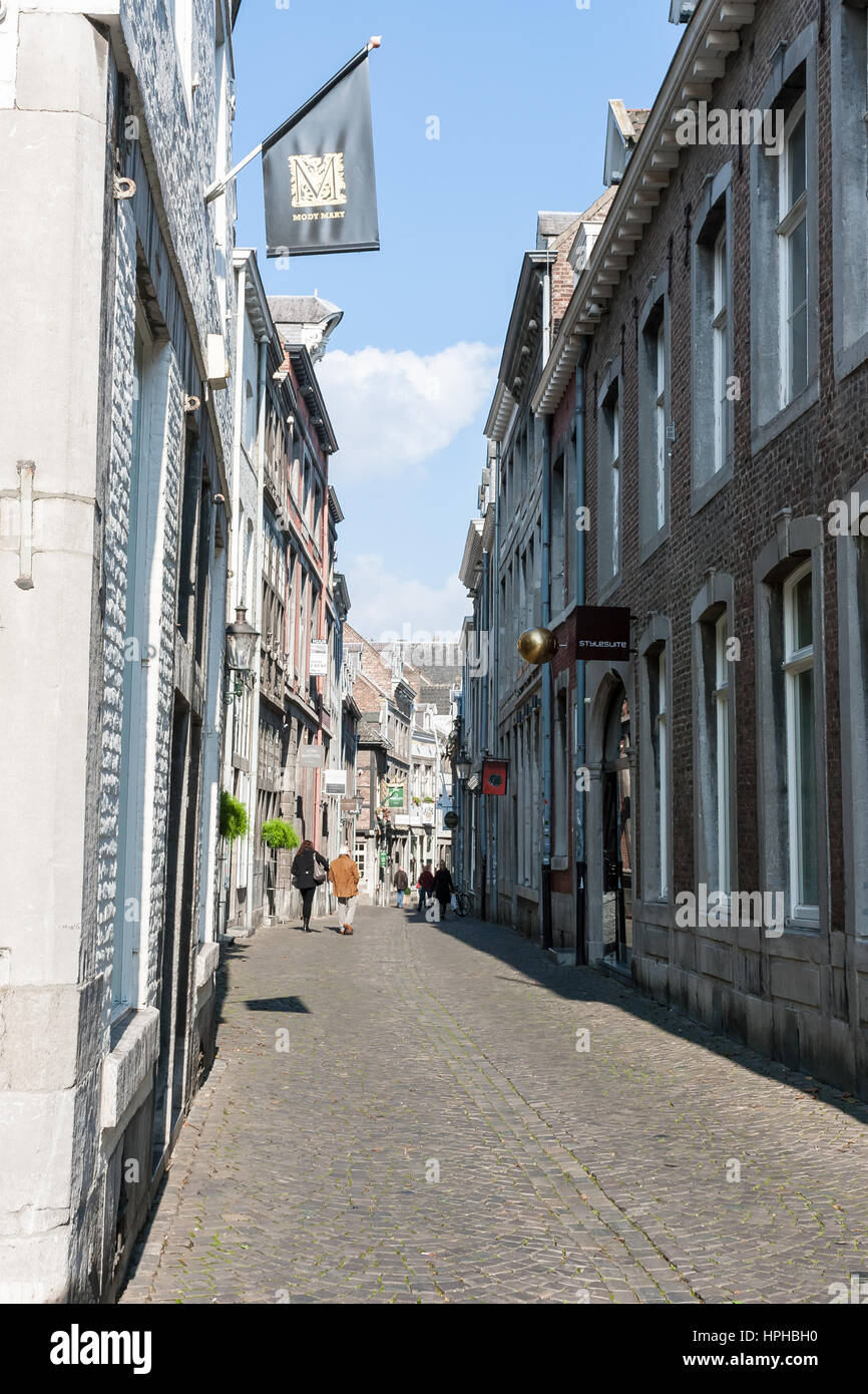 Alley and Houses in Mastricht Maastricht, Limburg, Holland, The