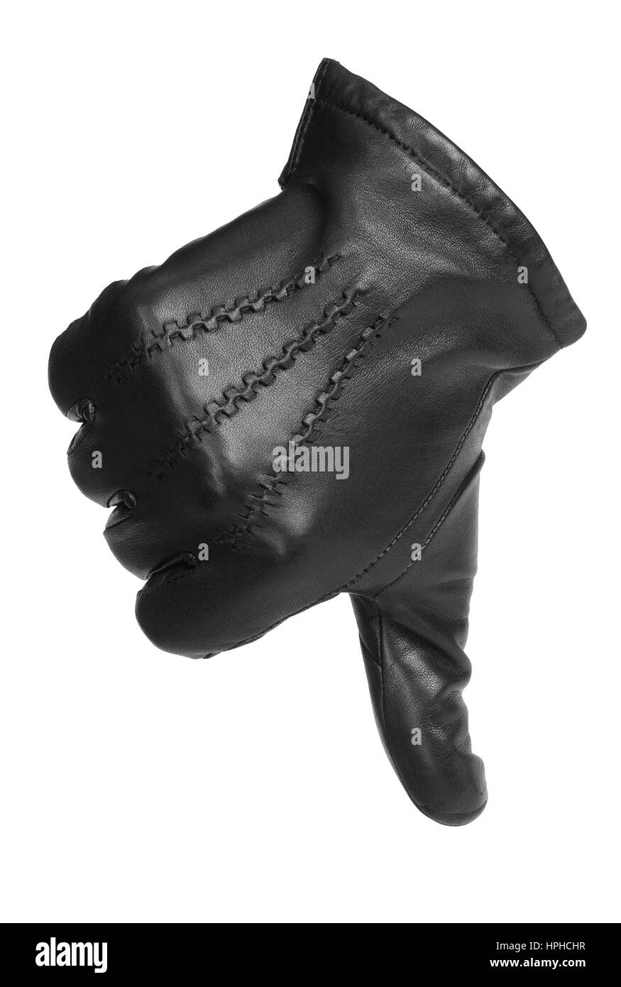 black glove sign Stock Photo Alamy