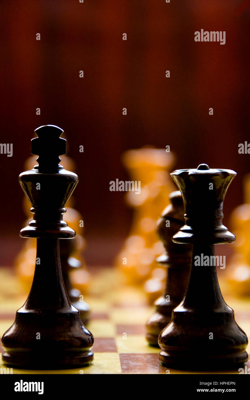 game of chess as concept for competition and strategy Stock Photo