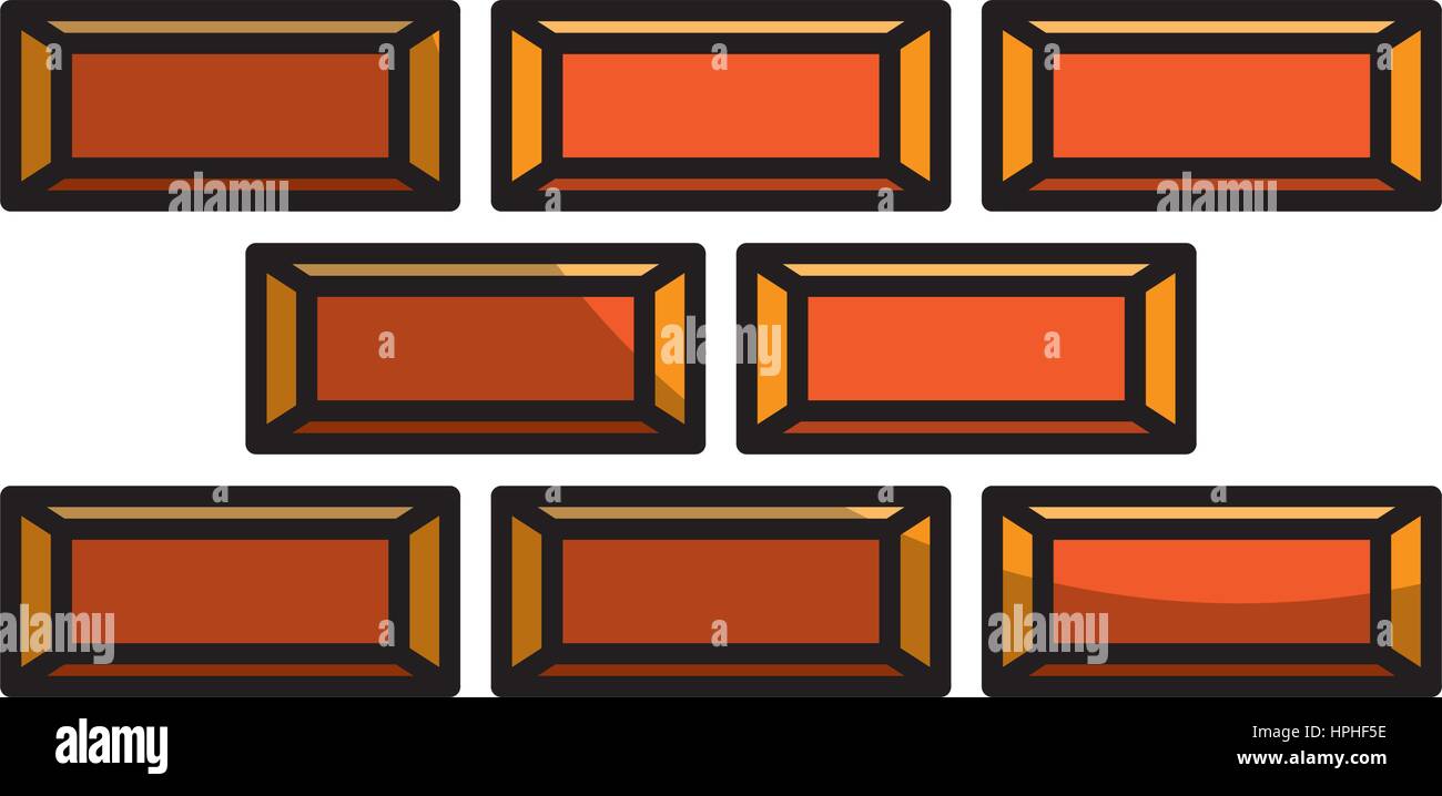 bricks wall construction icon Stock Vector Image & Art - Alamy