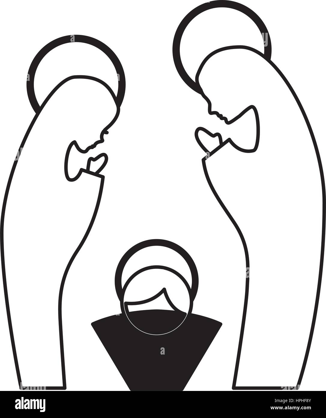 manger family figure silhouette icon Stock Vector Image &amp; Art - Alamy