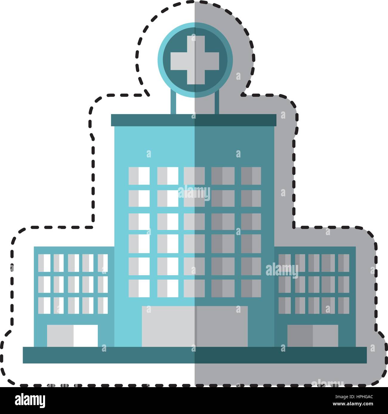 hospital building isolated icon Stock Vector Image & Art - Alamy