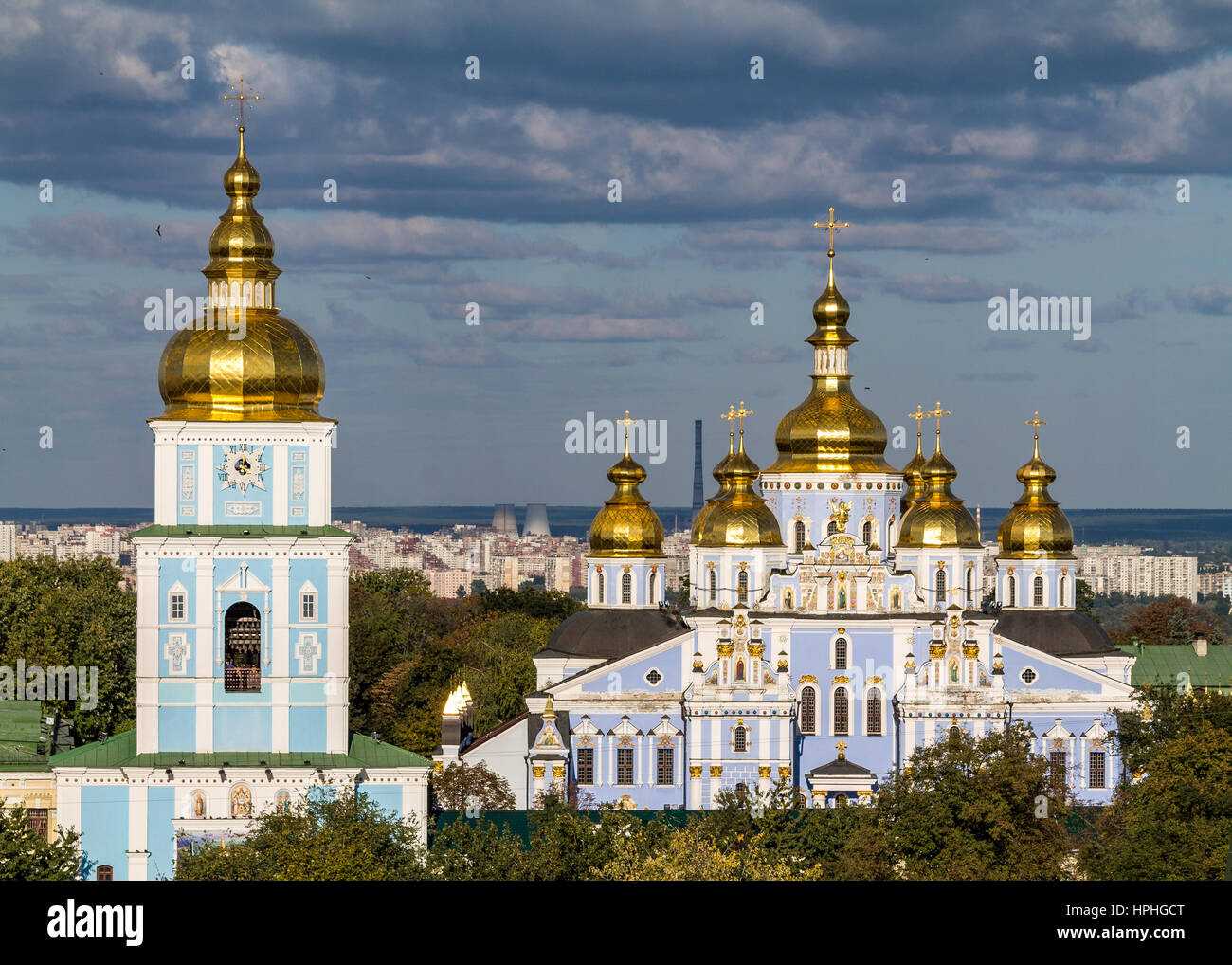 St. Michael's Golden-Domed Monastery in Kiev, Ukraine (Михайлівський золотоверхий монастир) Stock Photo