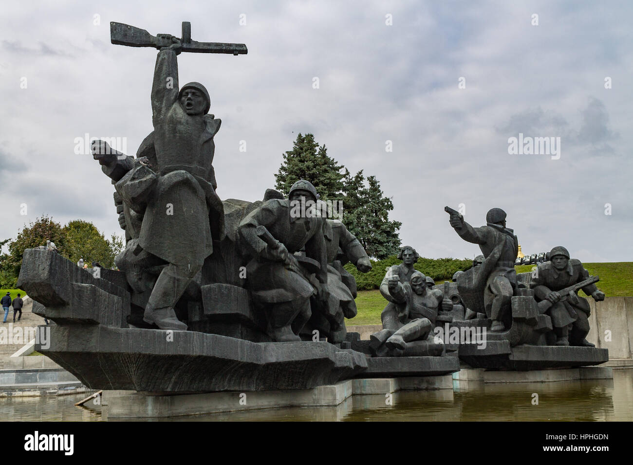 Red Army World War II memorial in Kiev Ukraine Stock Photo