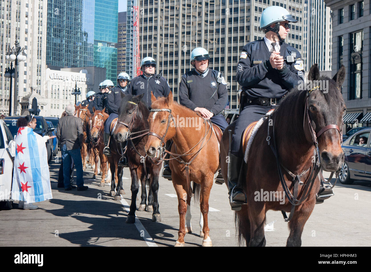 Chicago police horse hi-res stock photography and images - Alamy