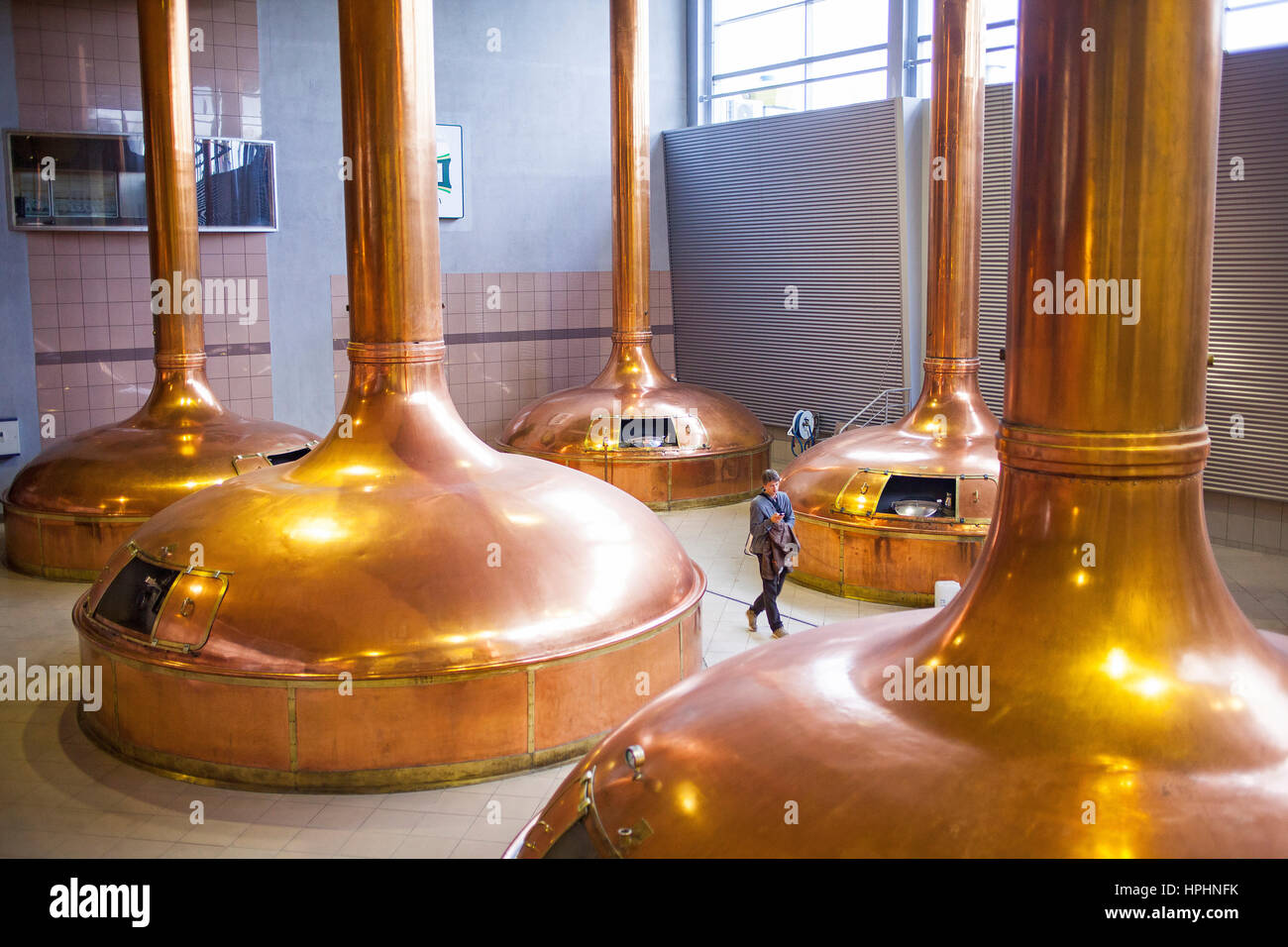 Copper Beer Brewing Tanks Stock Photos & Copper Beer ...