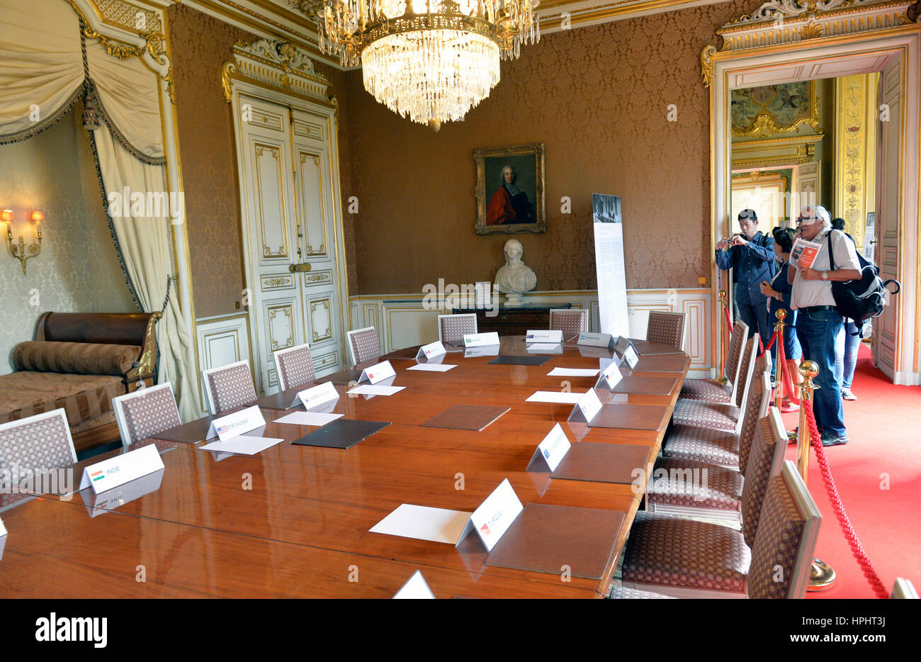 France Paris Meeting Room Ministry Stock Photos France