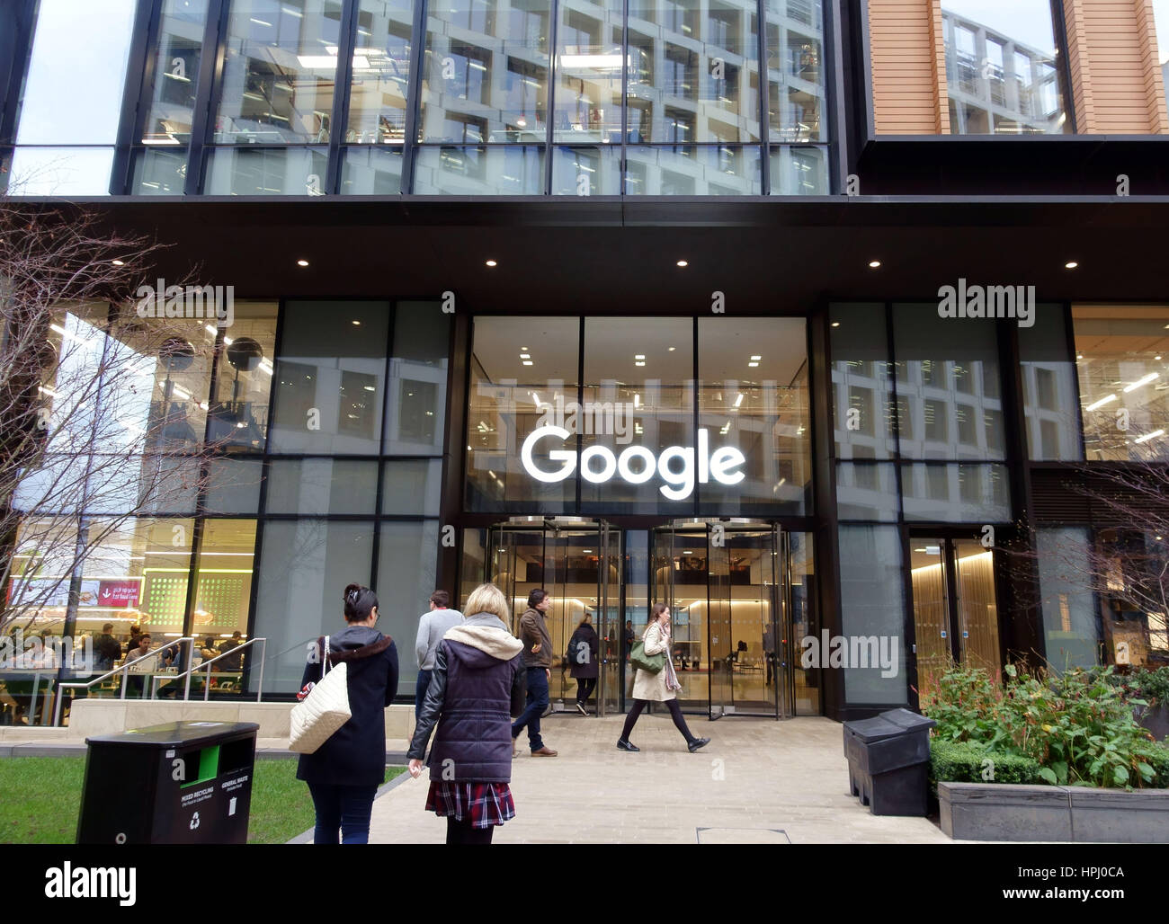 Google offices in King's Cross, London Stock Photo