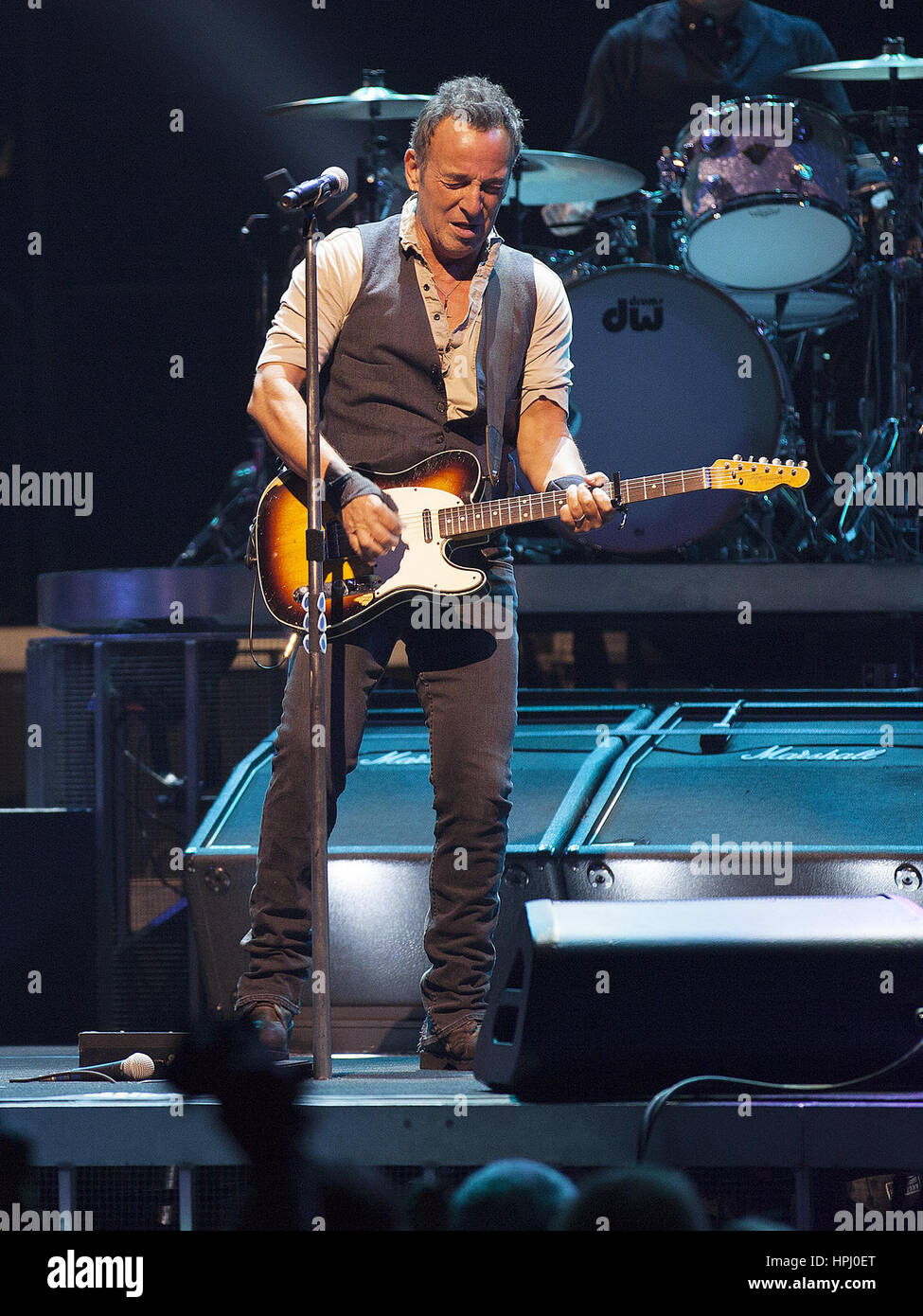 Bruce Springsteen and the E Street Band perform their first live show of their Australian Tour