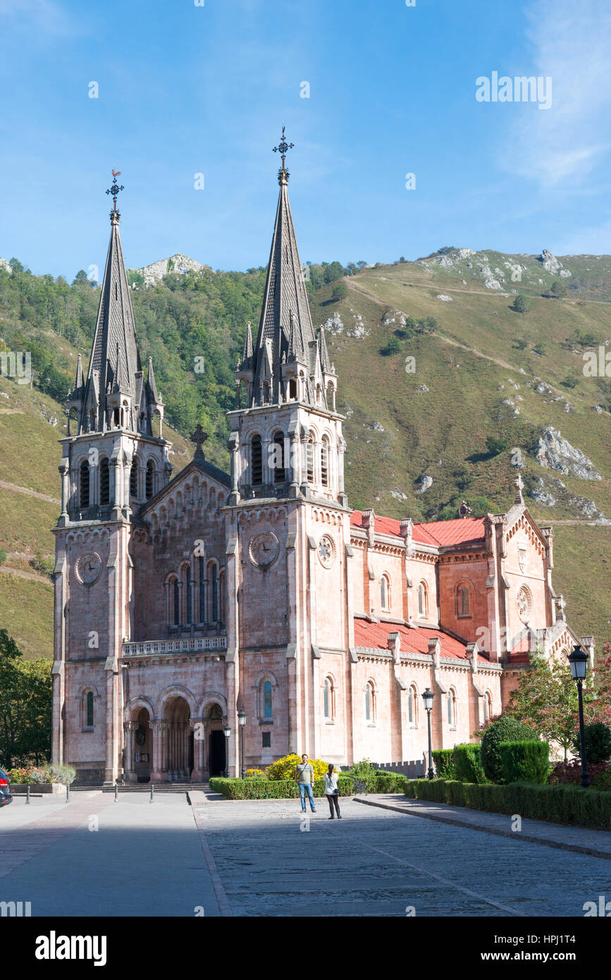 The Sanctuary of Covadonga or the Santa Cueva de Covadonga a Catholic