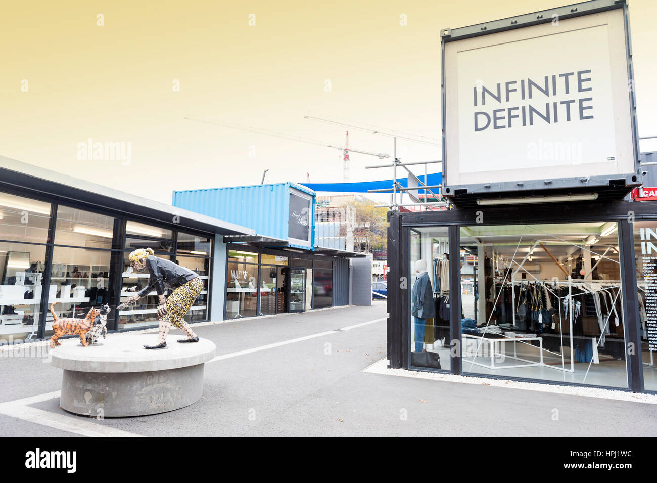 Cashel street mall in christchurch hires stock photography and images