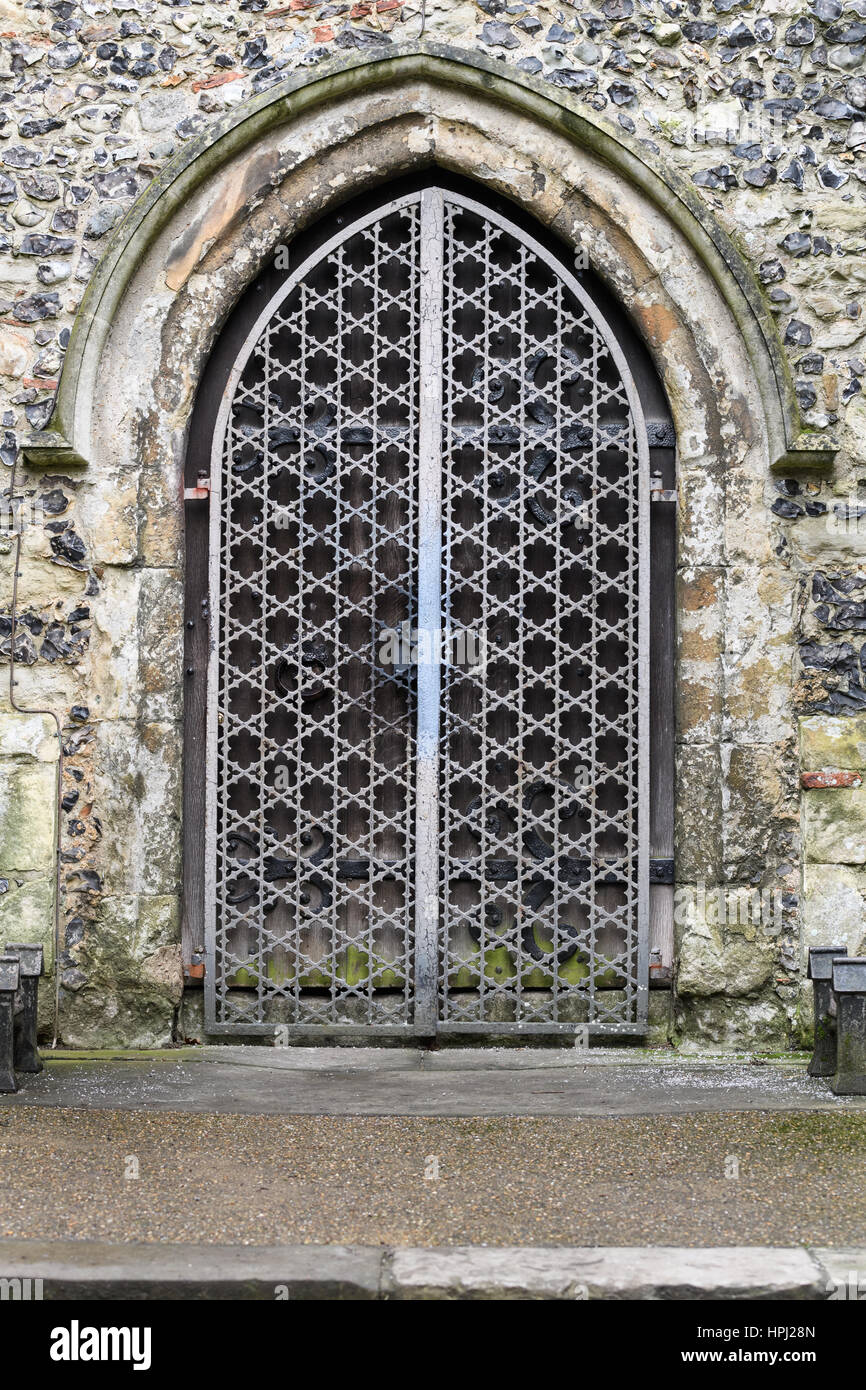 St Martin's church, Canterbury, England (now a world heritage site), the first christian church founded in England, the oldest parish church in contin Stock Photo