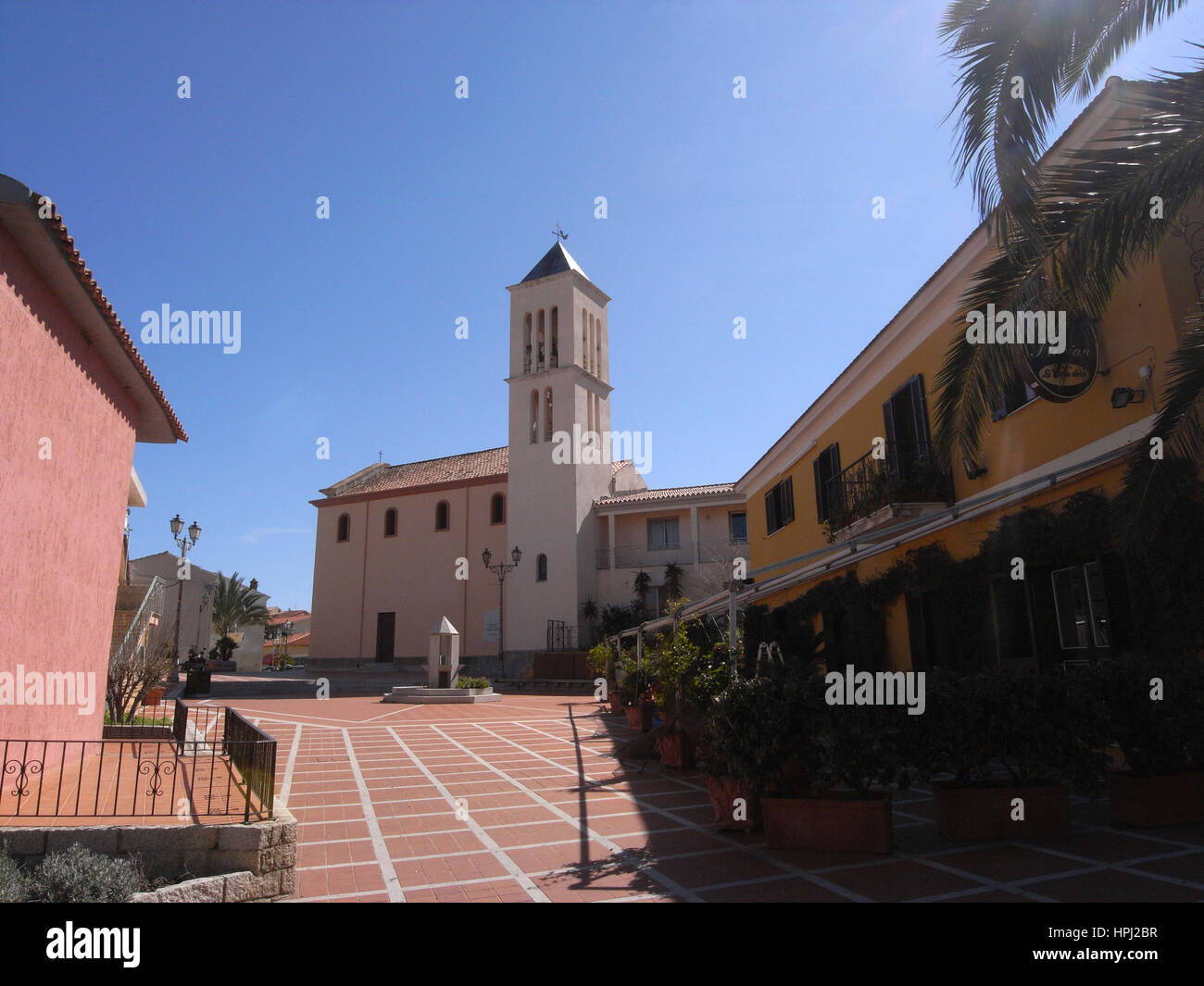 San Teodoro, Sardinia. The San Teodoro church Stock Photo