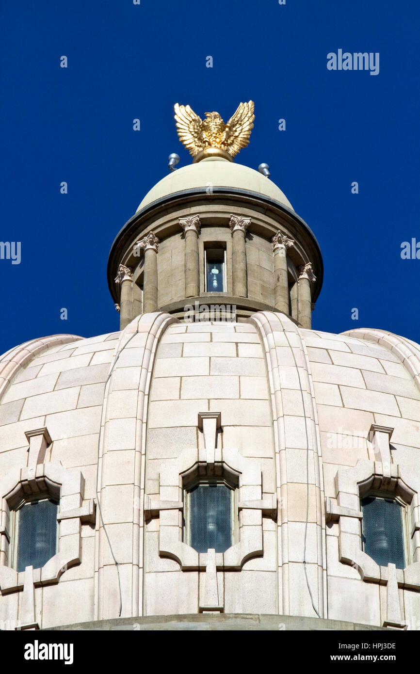 The dome atop the Idaho State Capital Building in Boise, Idaho, USA. Stock Photo