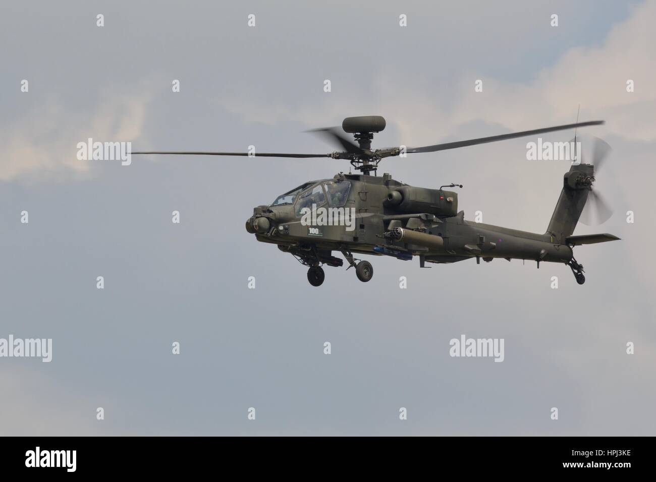 Army Air Corps Augusta AH1 Apache Attack Helicopter Stock Photo