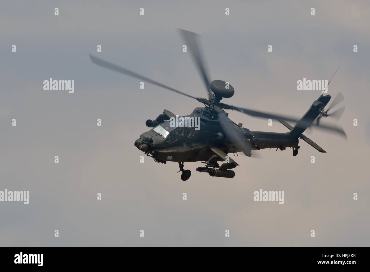 Army Air Corps Augusta AH1 Apache Attack Helicopter Stock Photo