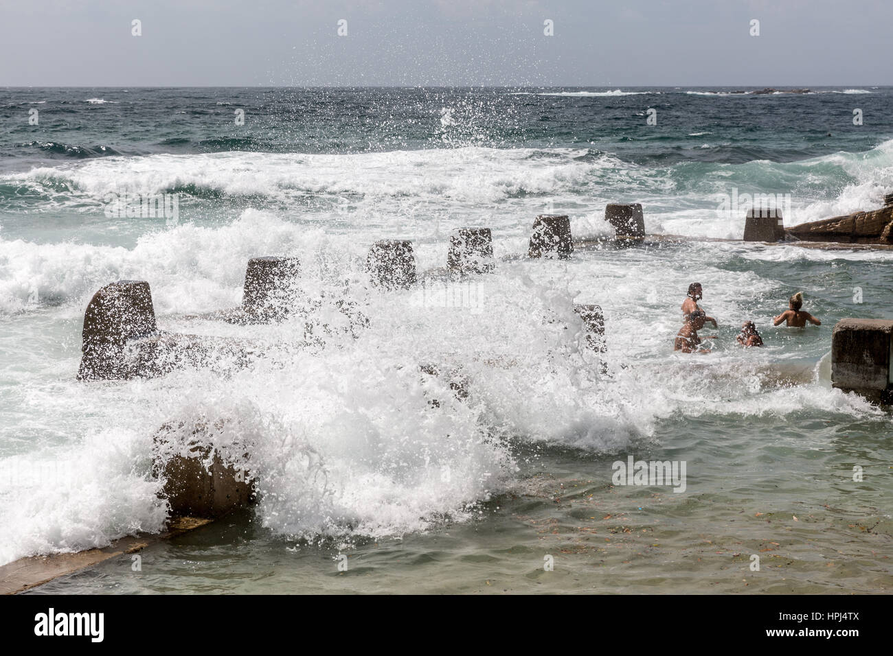 Ross Jones memorial beach rock pool at Coogee beach,Sydney,Australia Stock Photo