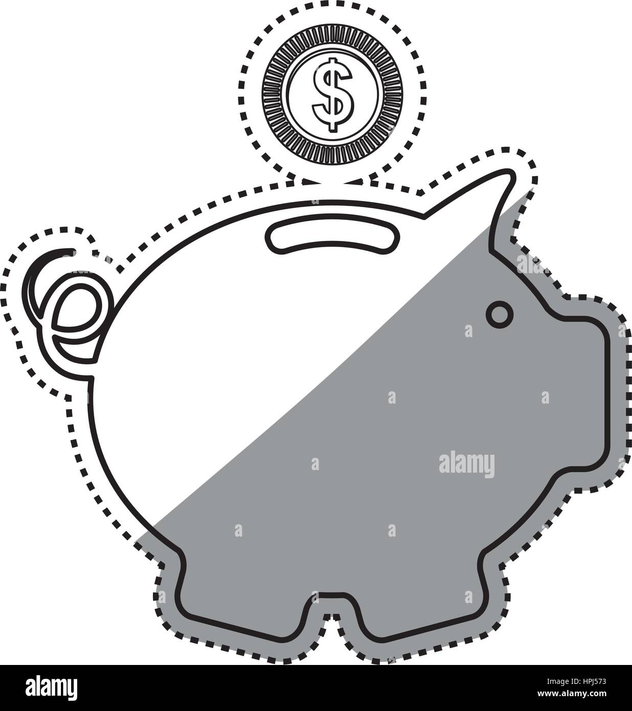 Piggy money saving icon vector illustration graphic design Stock Vector ...