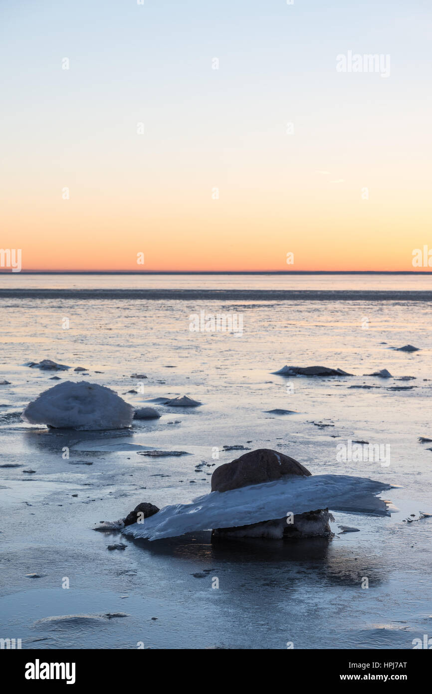 Ice formations by the coast of the Baltic Sea Stock Photo - Alamy