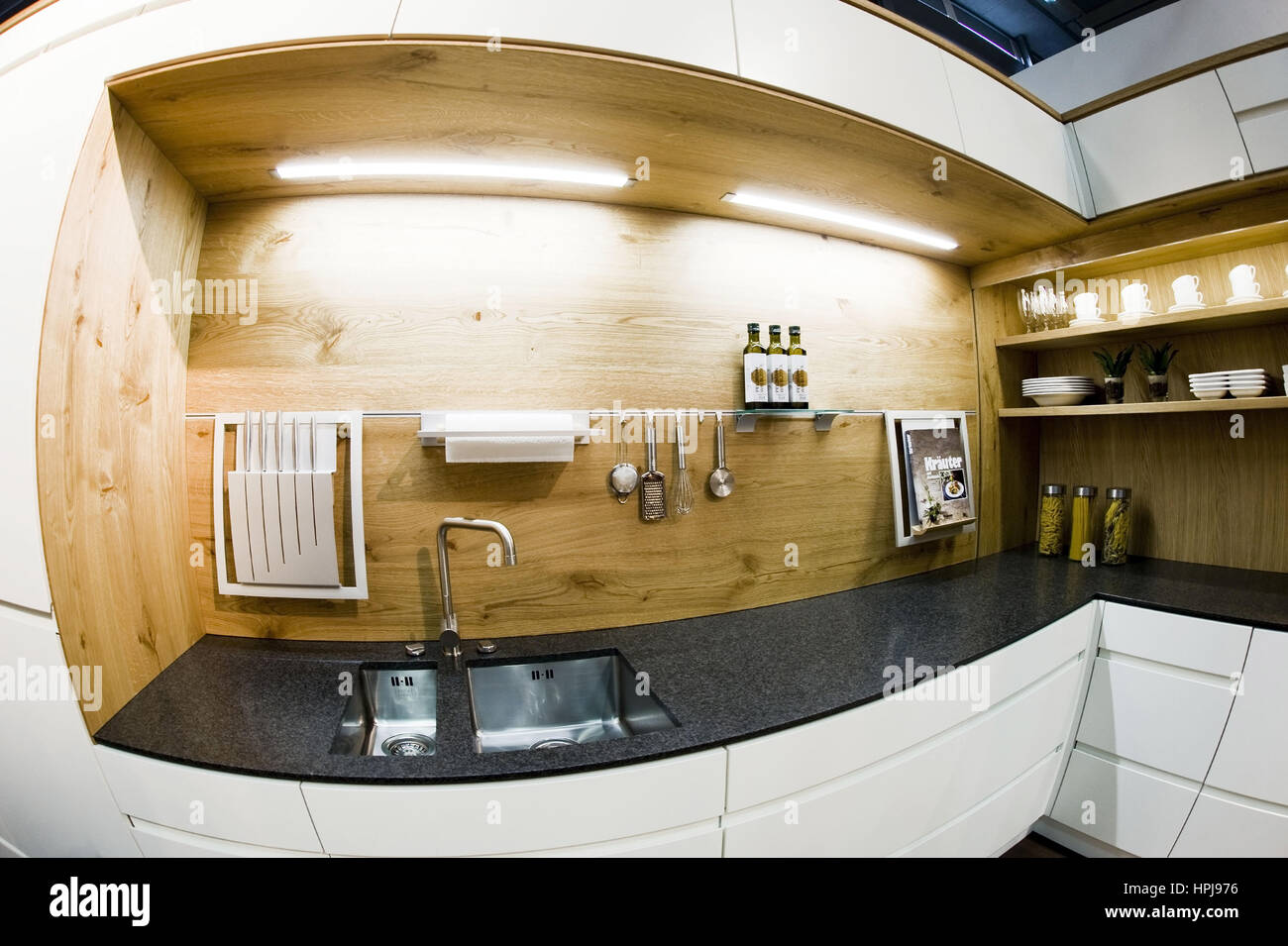 Moderne Kueche - modern kitchen Stock Photo