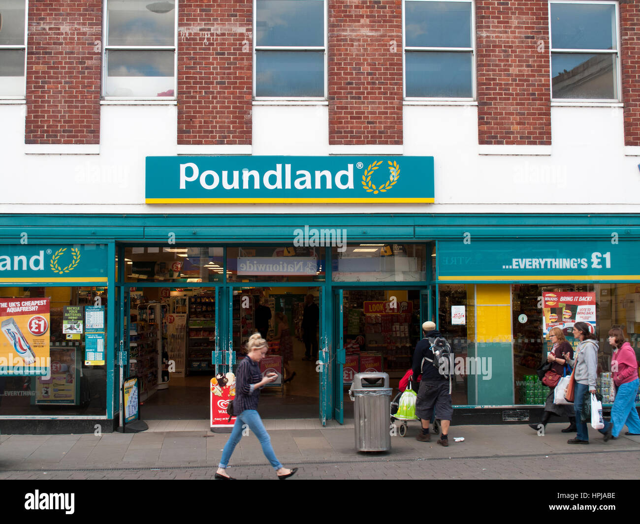 Poundland shop, company founded in 1990 by Dave Todd and Stephen Smith Stock Photo