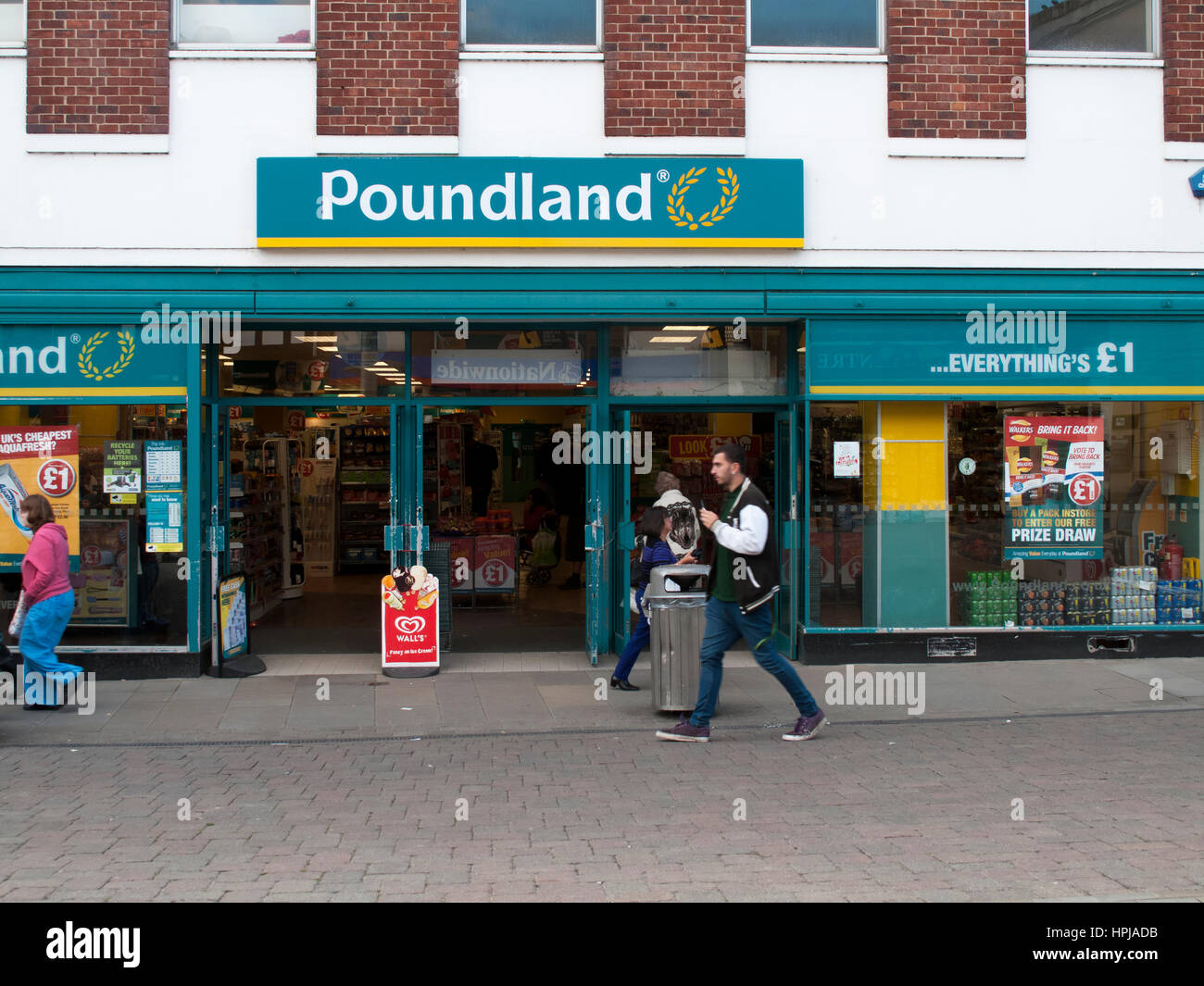 Poundland shop, company founded in 1990 by Dave Todd and Stephen Smith Stock Photo