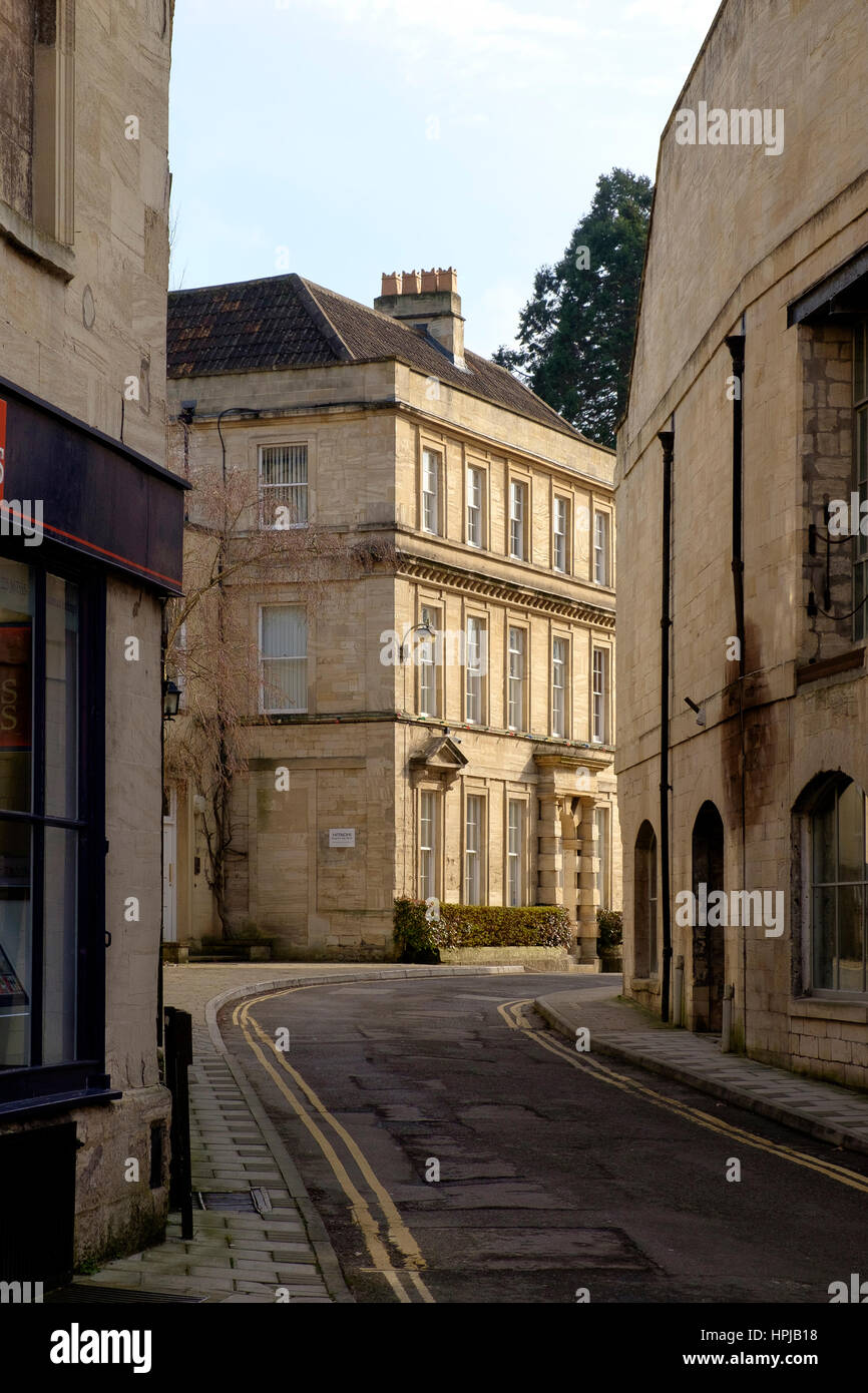 Kingston Road, architecture in the streets of Bradford on Avon Stock